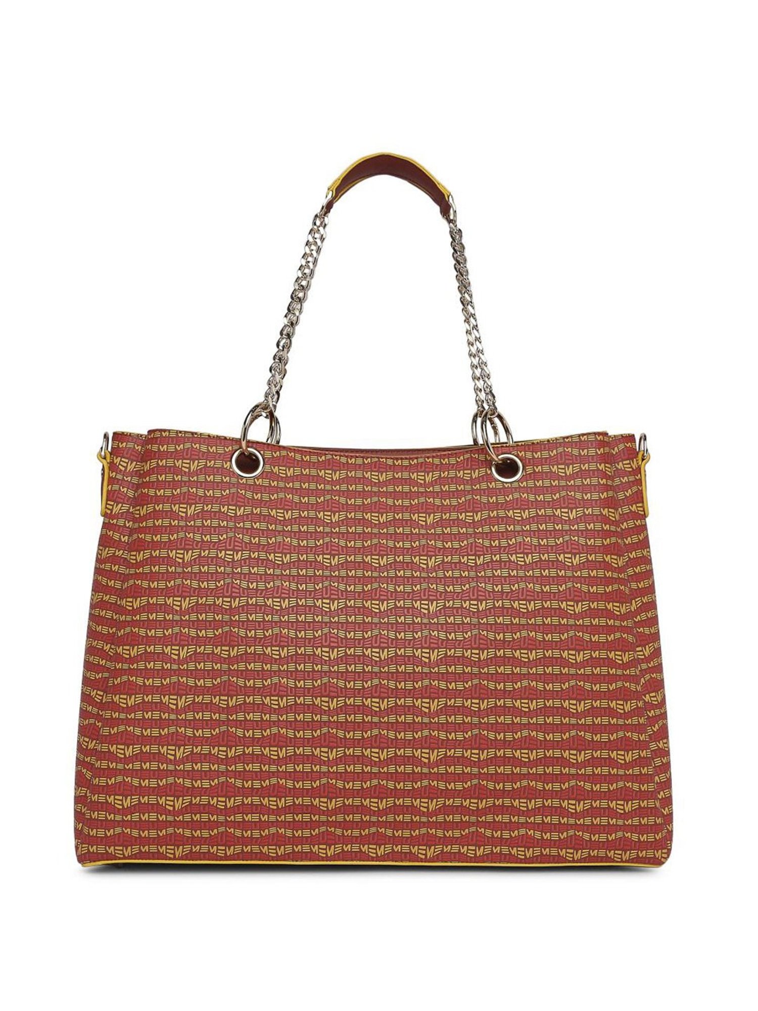 Eume Dragonfly Hot Sauce Red Leather Printed Shoulder Handbag