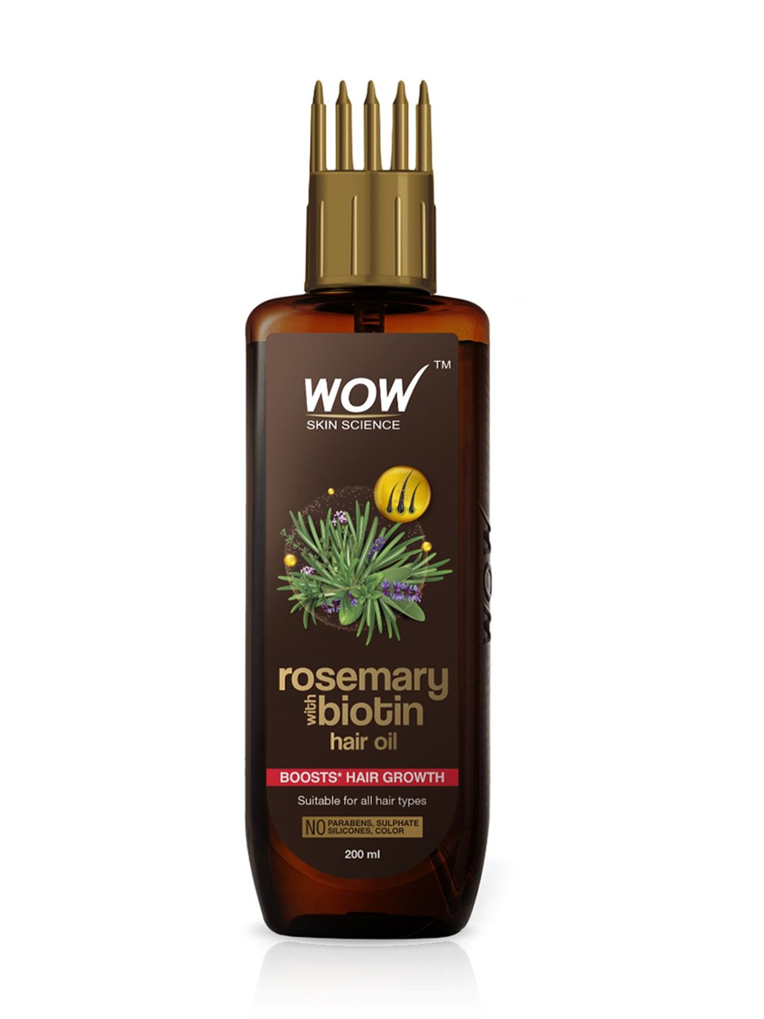 WOW Skin Science Rosemary with Biotin Hair Oil - 200 ml