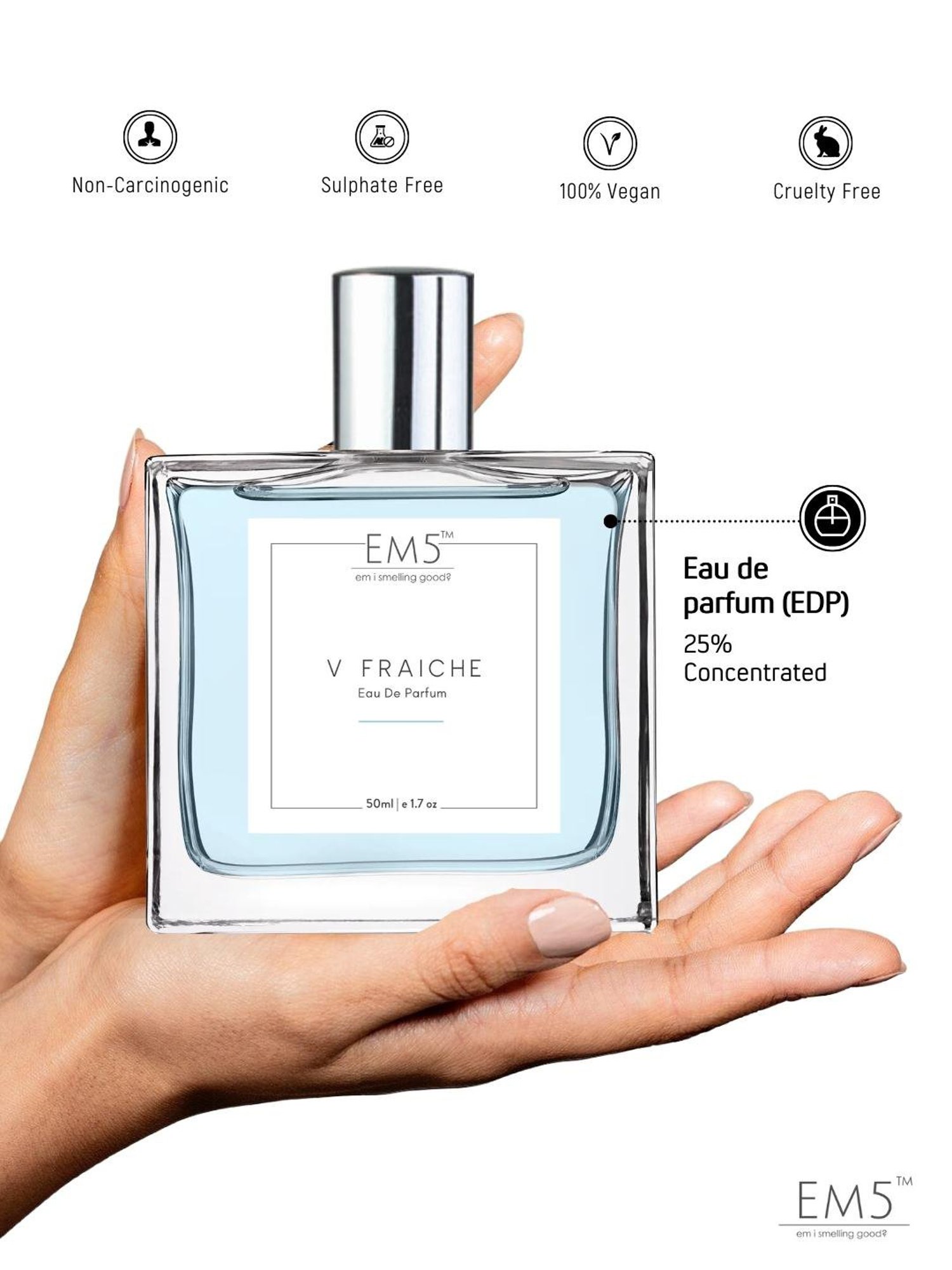EM5 V Fraiche Eau de Parfum for Men - 50 ml
