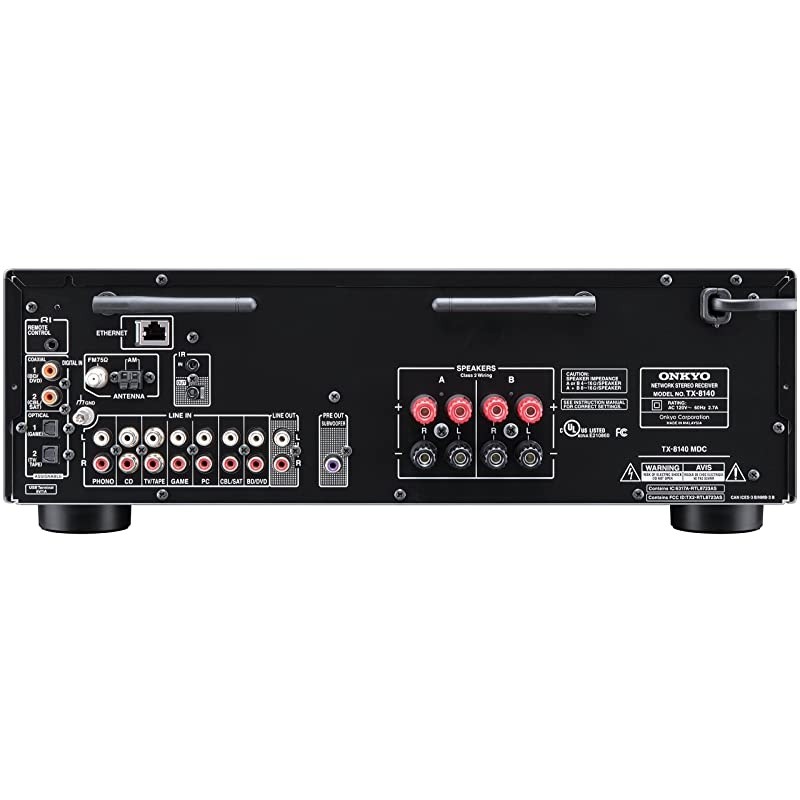 TX-8140 Stereo Receiver with Built-In Wi-Fi and Bluetooth Wireless Technology, 2-Channel Network