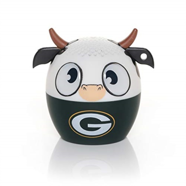nfl bitty boomer wireless bluetooth speaker, green bay packers