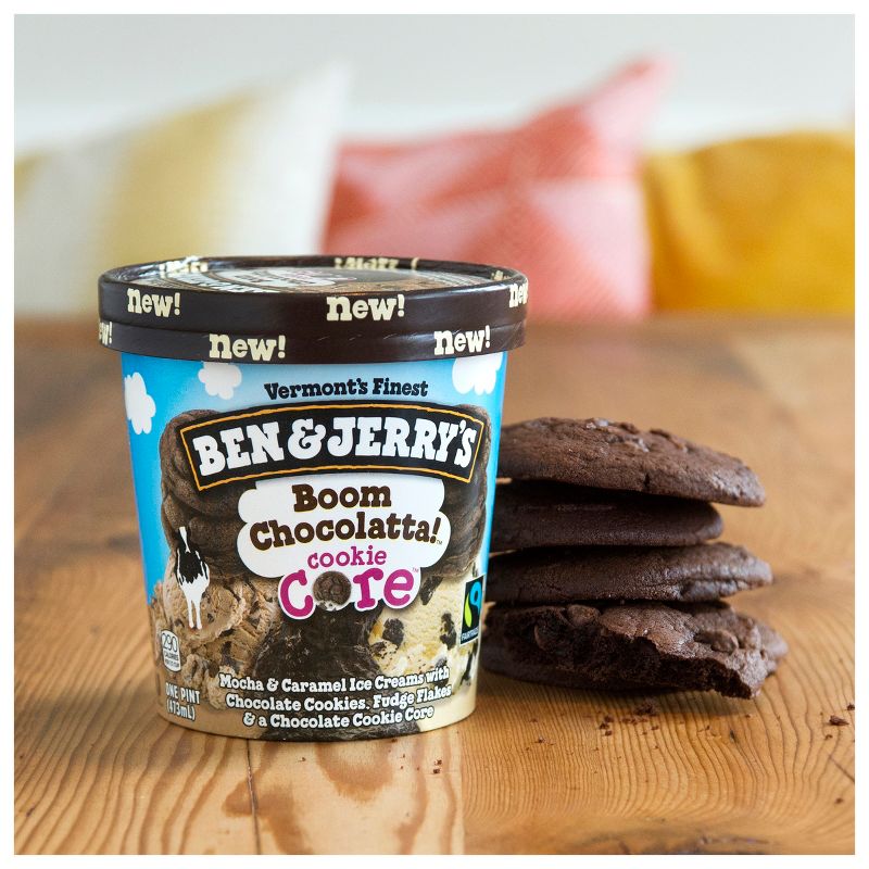 Ben & Jerry's Ice Cream Boom Chocolatta! Cookie Core - 16oz