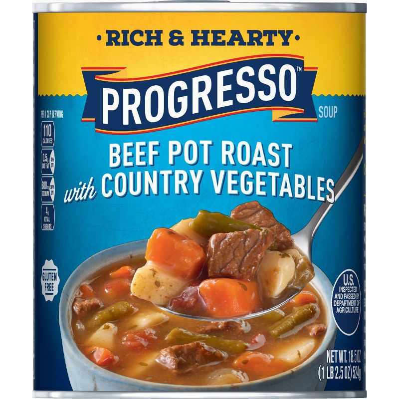 Progresso Rich & Hearty Beef Pot Roast with Country Vegetables Soup 18.5oz