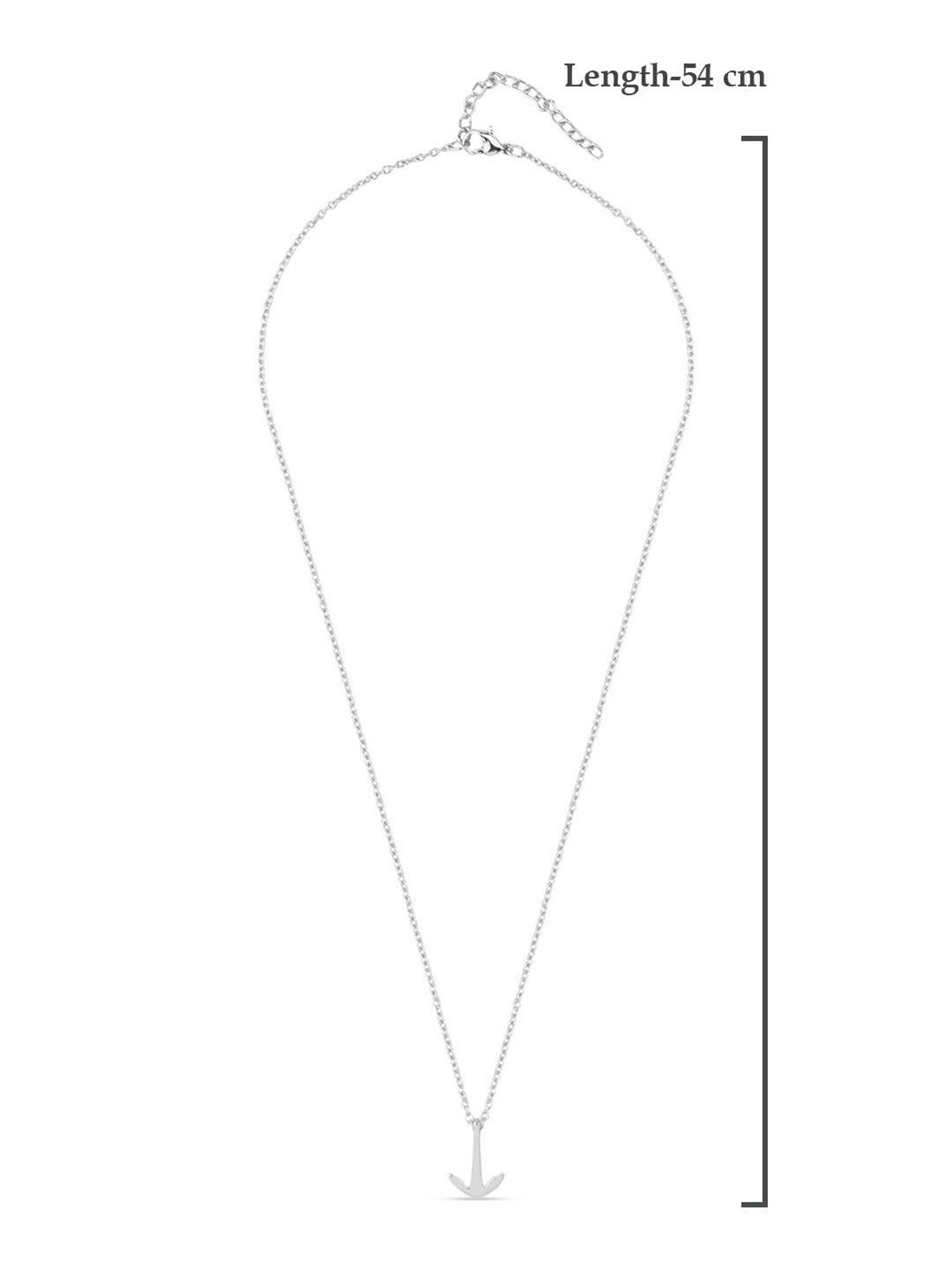 The Bro Code Silver-Plated Arrow Pendant Necklace for Men