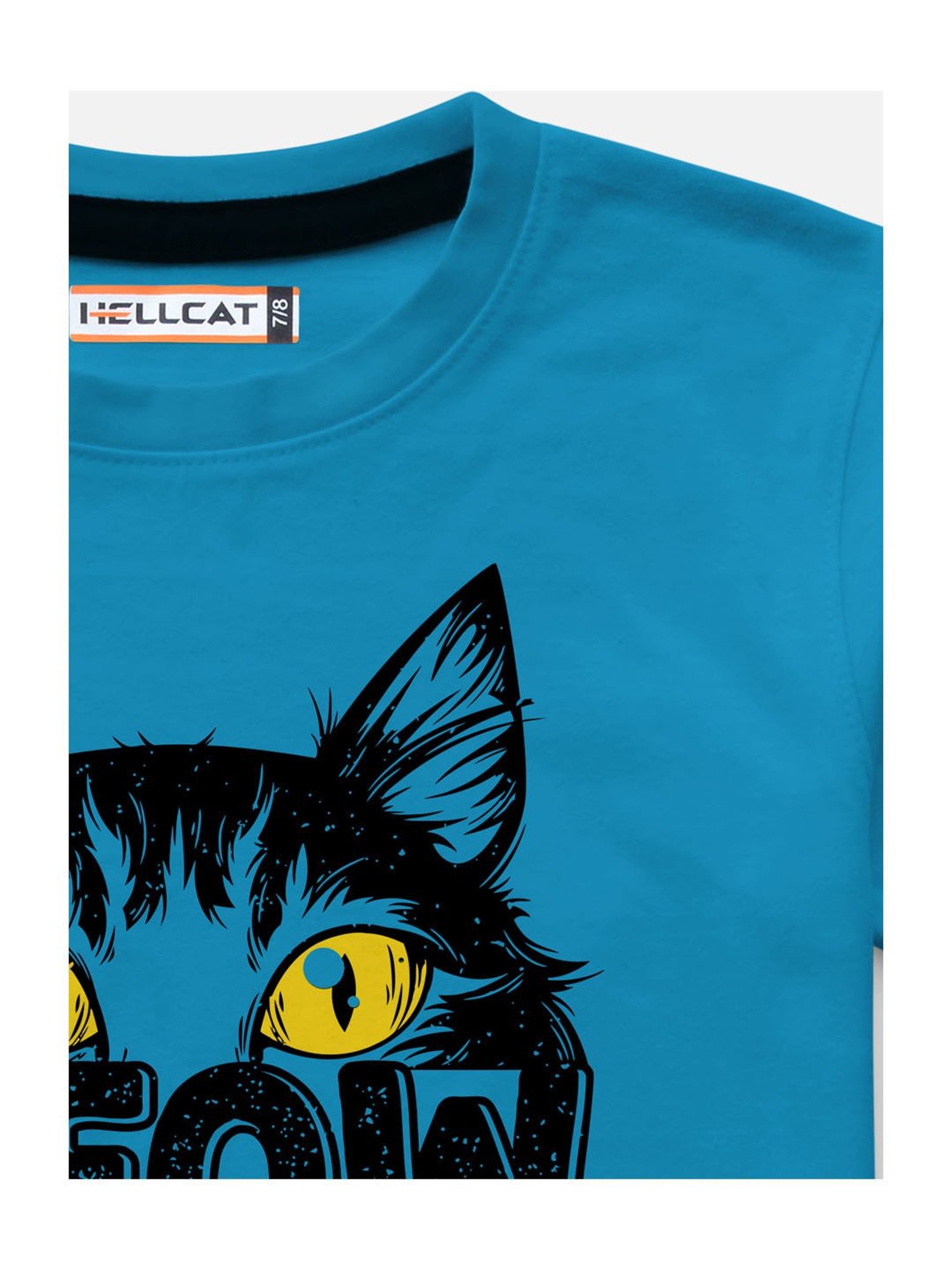 HELLCAT Turquoise & Grey Printed T-Shirt (Pack Of 2)
