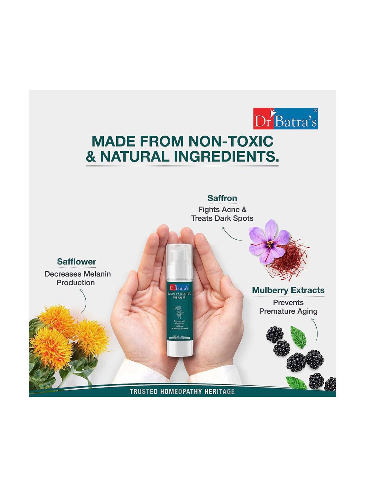 Dr. Batra's Skin Fairness Serum, Face Wash Instant Glow, Lightening & Moisturizing Cream