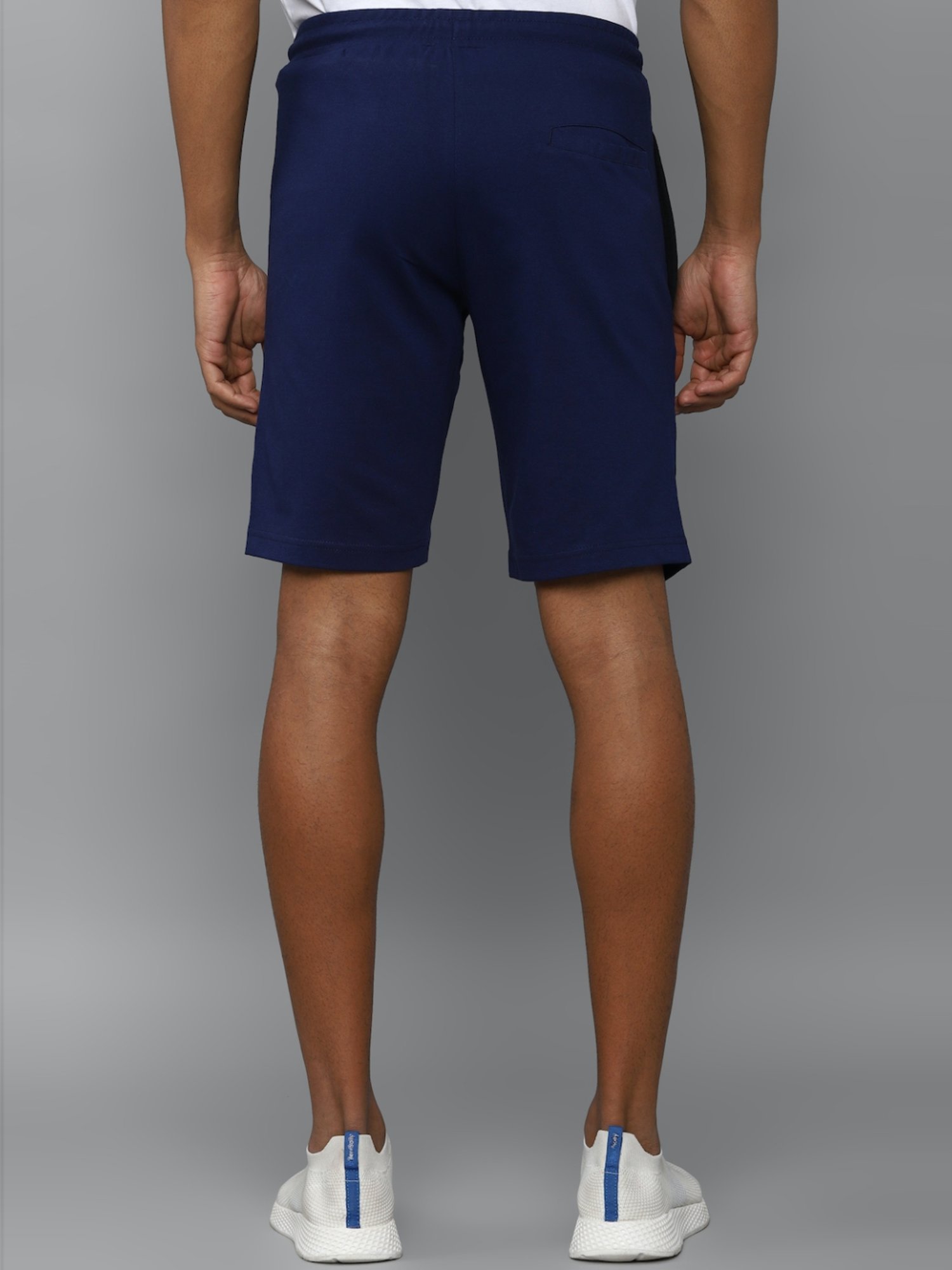 Tribe by Allen Solly Navy Slim Fit Colour Block Shorts