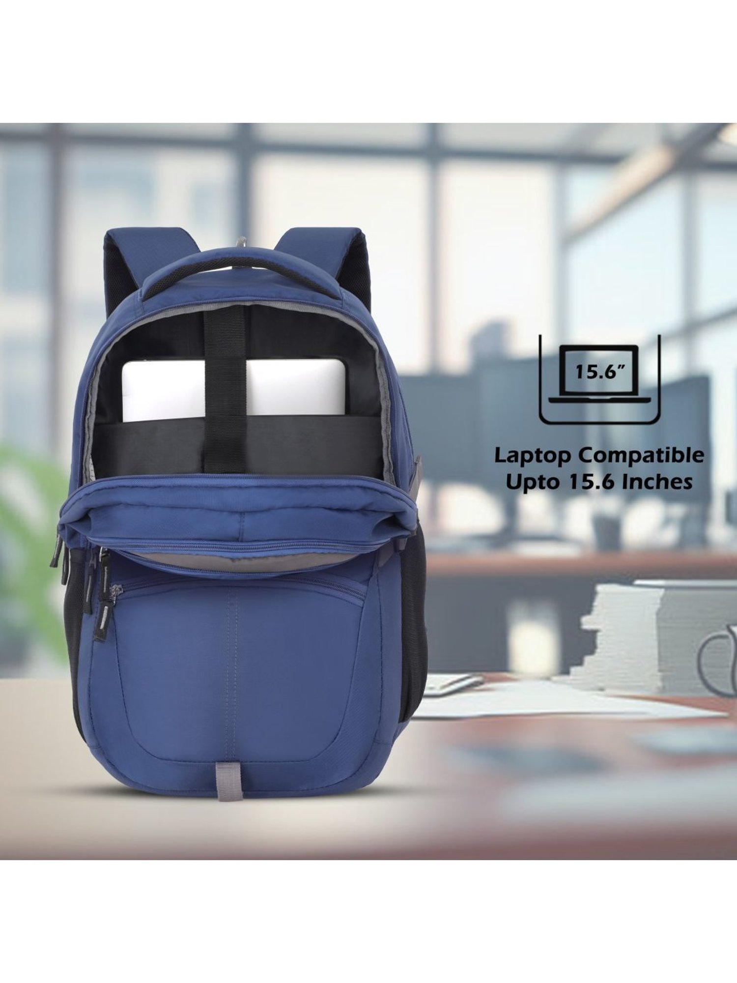 LAVIE SPORT Navy Solid Laptop Backpack