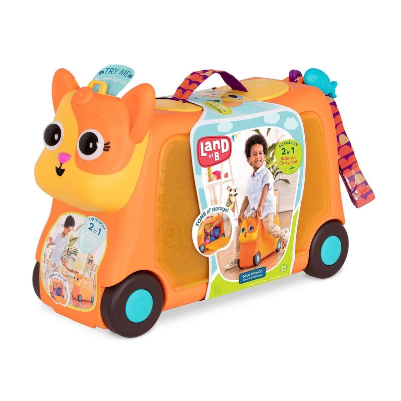 Land of B. Kids Ride-On Toy with Storage - On the Gogo Lolo