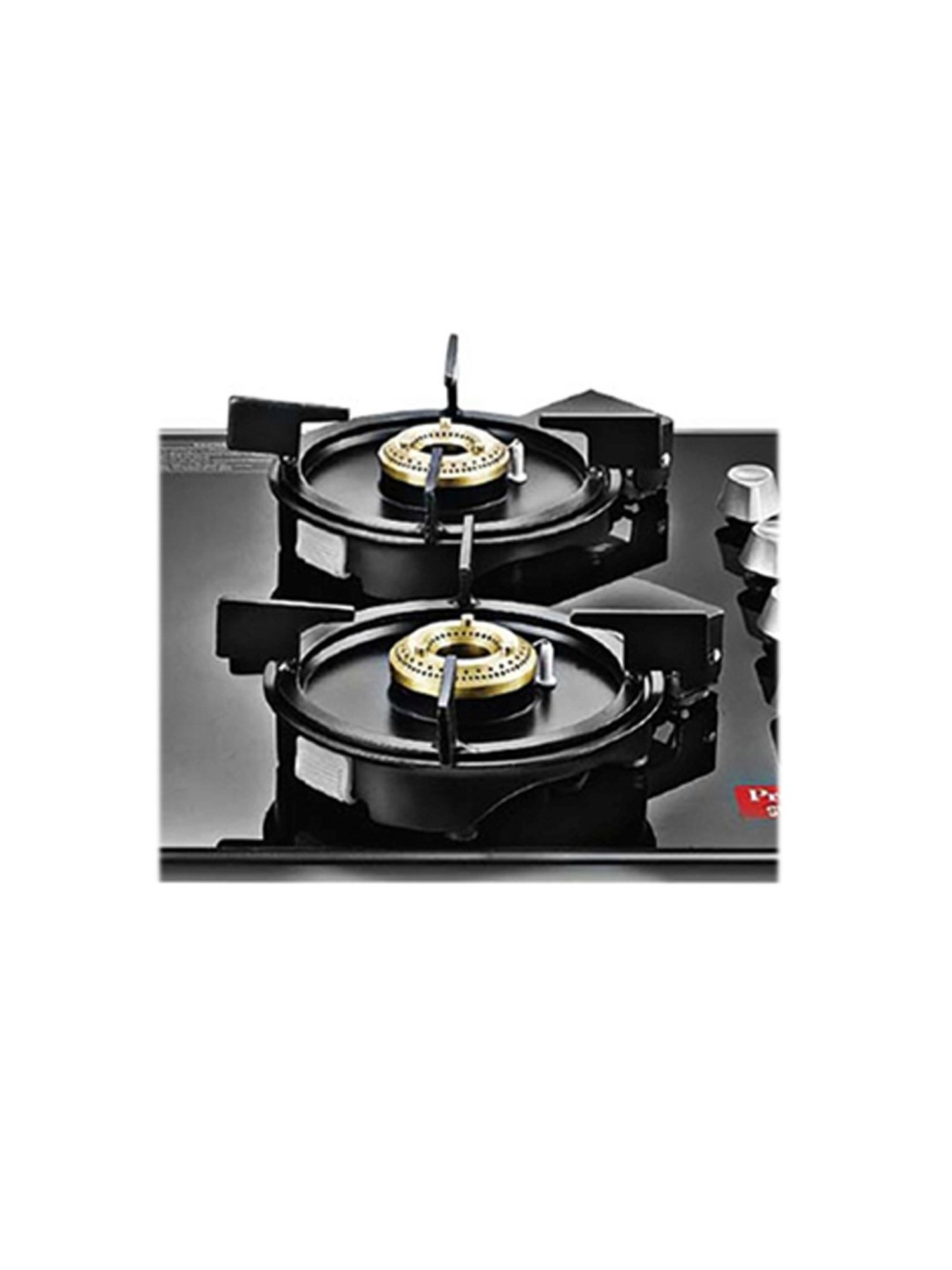 Prestige Svachh Hob PSVH 04 AI Black Glass Multi Spark Ignition System Stove With 4 Brass Burners