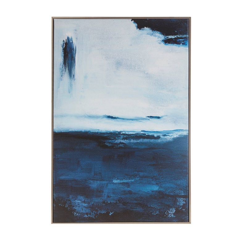 Squall Framed Canvas Art Blue - Martha Stewart