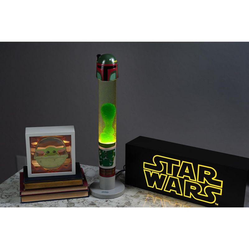 Robe Factory LLC Star Wars Boba Fett 18-Inch 3D Top Motion Lamp Mood Light
