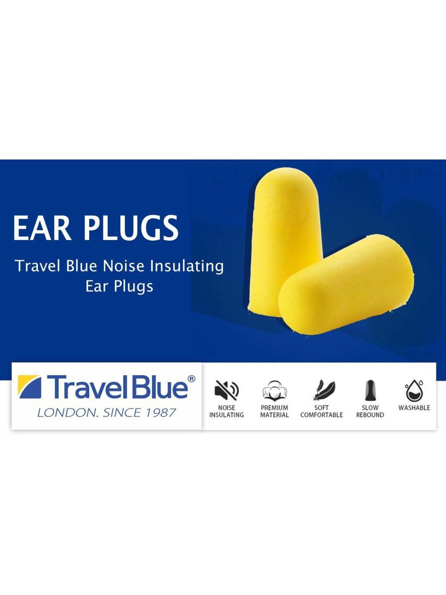 Travel Blue Yellow Ear Plug - Pack of 2