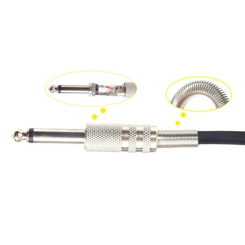 Unbalanced XLR Male to 1/4" Inch TS Mono Male Plug Audio Connector, 6.35mm to XLR Cable for Amplifiers, Instruments etc.[10 Feet]