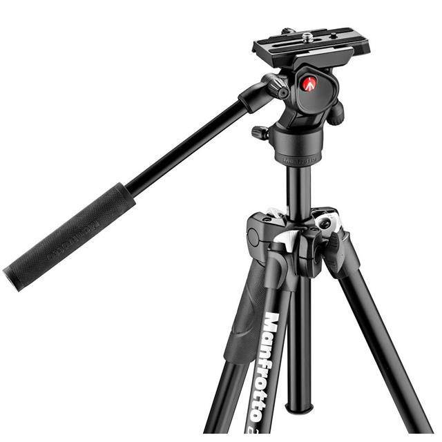 Manfrotto 290 Light Alu Tripod with Befree Live Fluid Video Head Kit