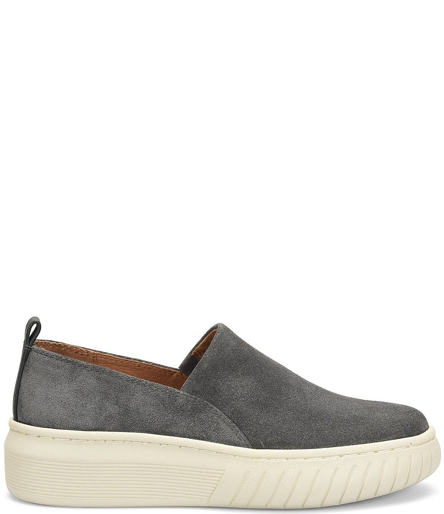 Sofft Potina Suede Slip-On Wedge Sneakers
