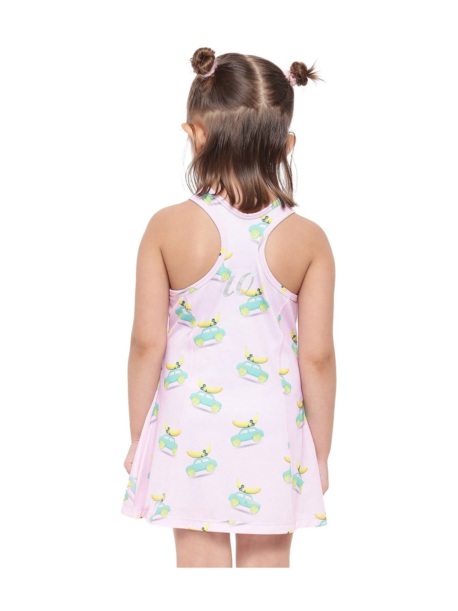 IO Kids Pink Printed Dress
