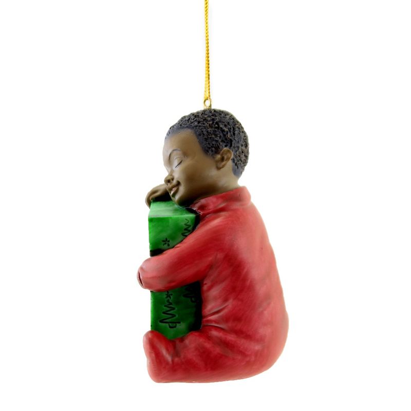 Holiday Ornament 3.0" First Christmas Boy Pajamas Present Sleeping  -  Ornament Sets