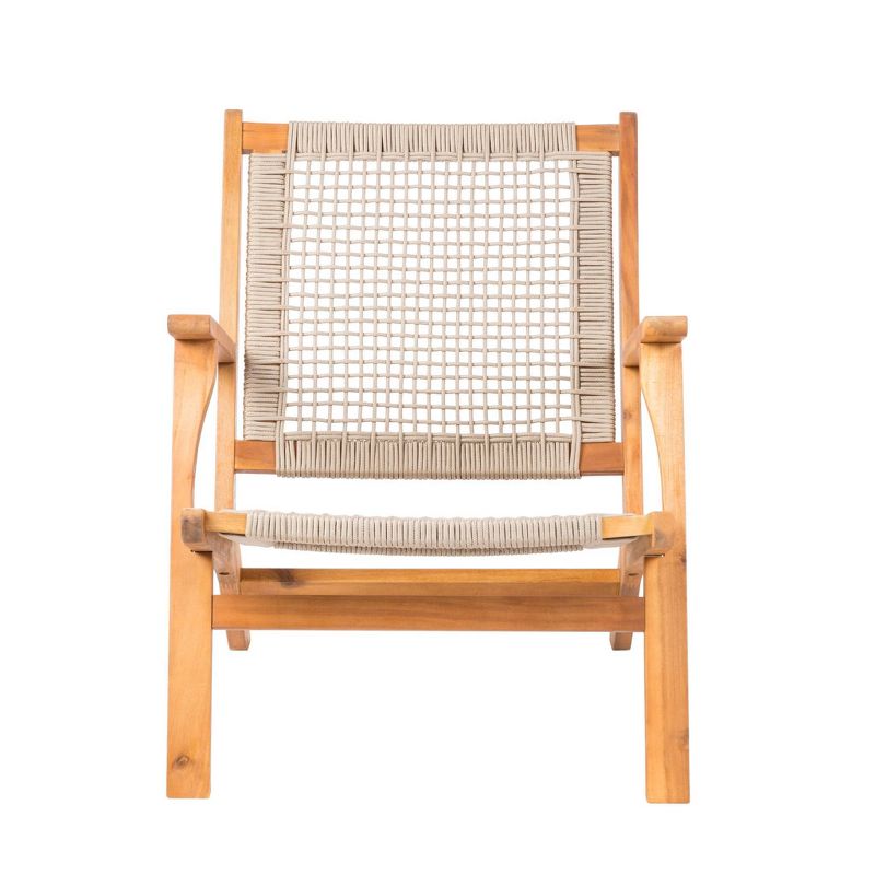 Vega Natural Stain Outdoor Patio Chair - Balkene Home