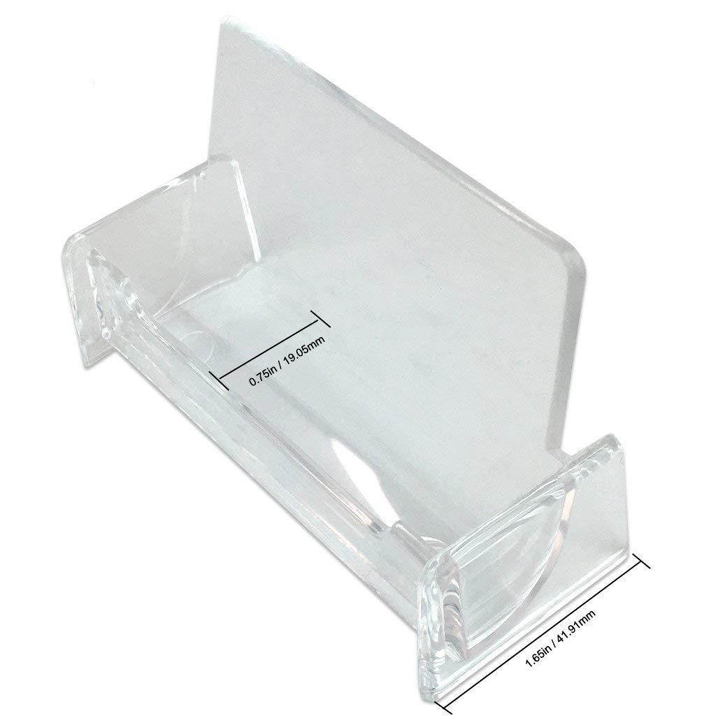 Beauticom (Style # 3) Acrylic Clear Plastic Business Card Holder Display Desktop Countertop (72 Pieces)