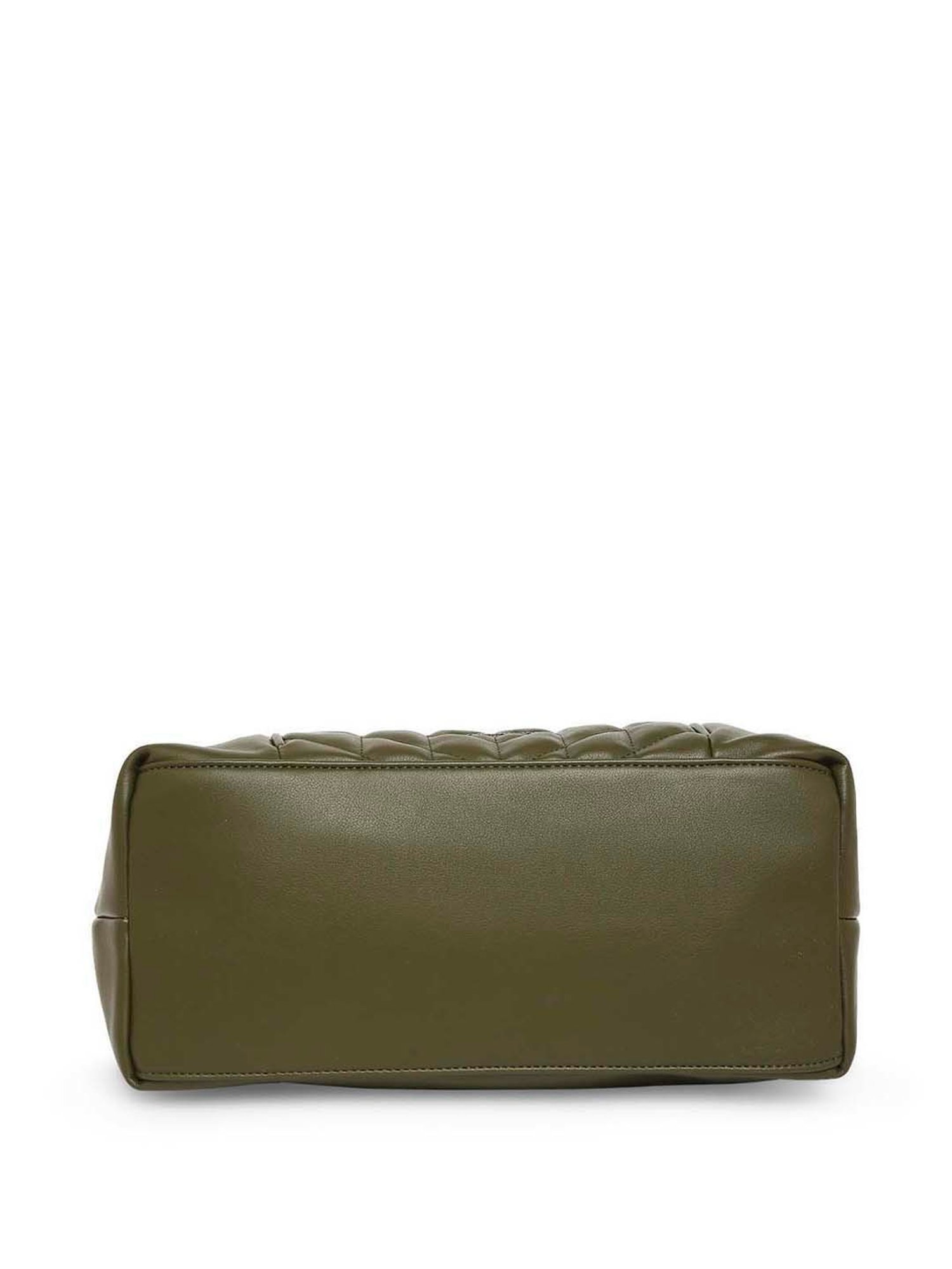 Marina Galanti Olive Quilted Medium Tote Handbag