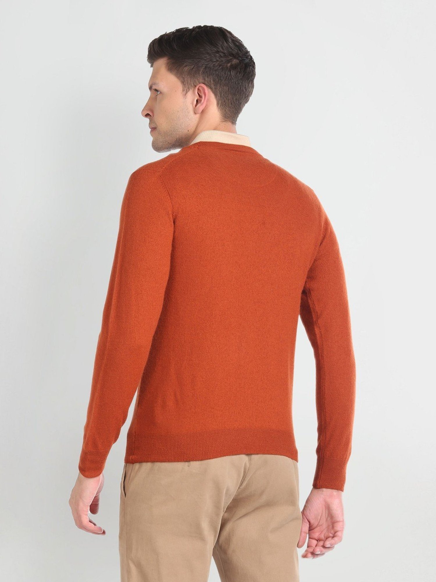 Arrow Rust Regular Fit Sweater