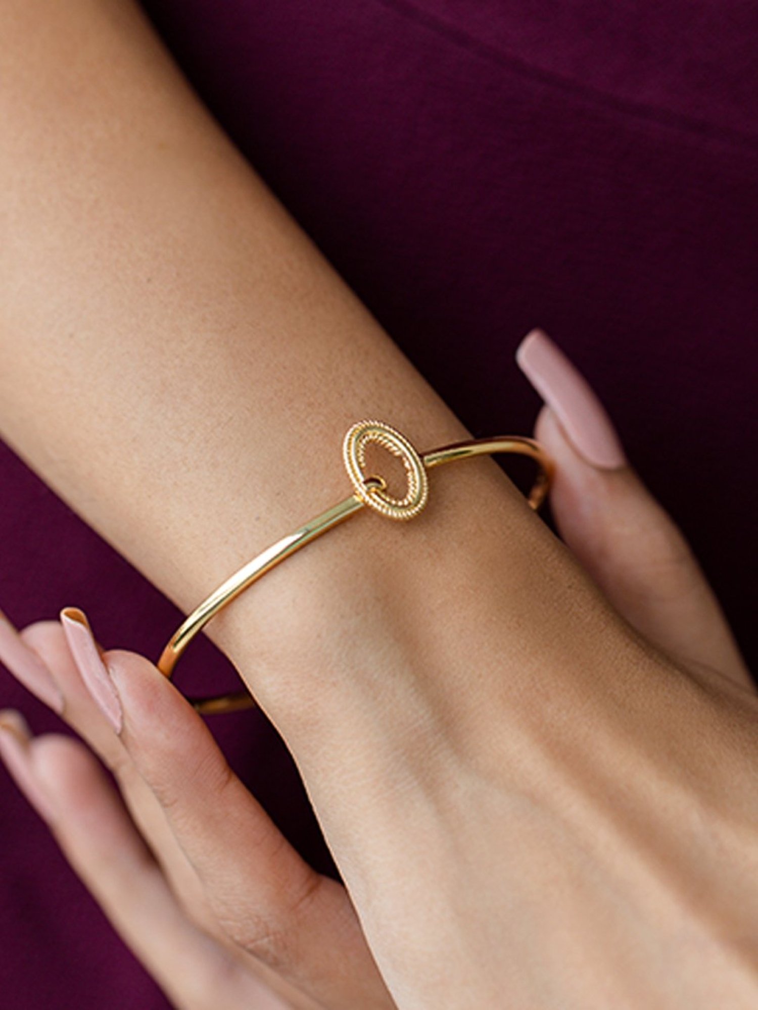 Shaya 92.5 Sterling Silver Heck Yes Bangle for Women