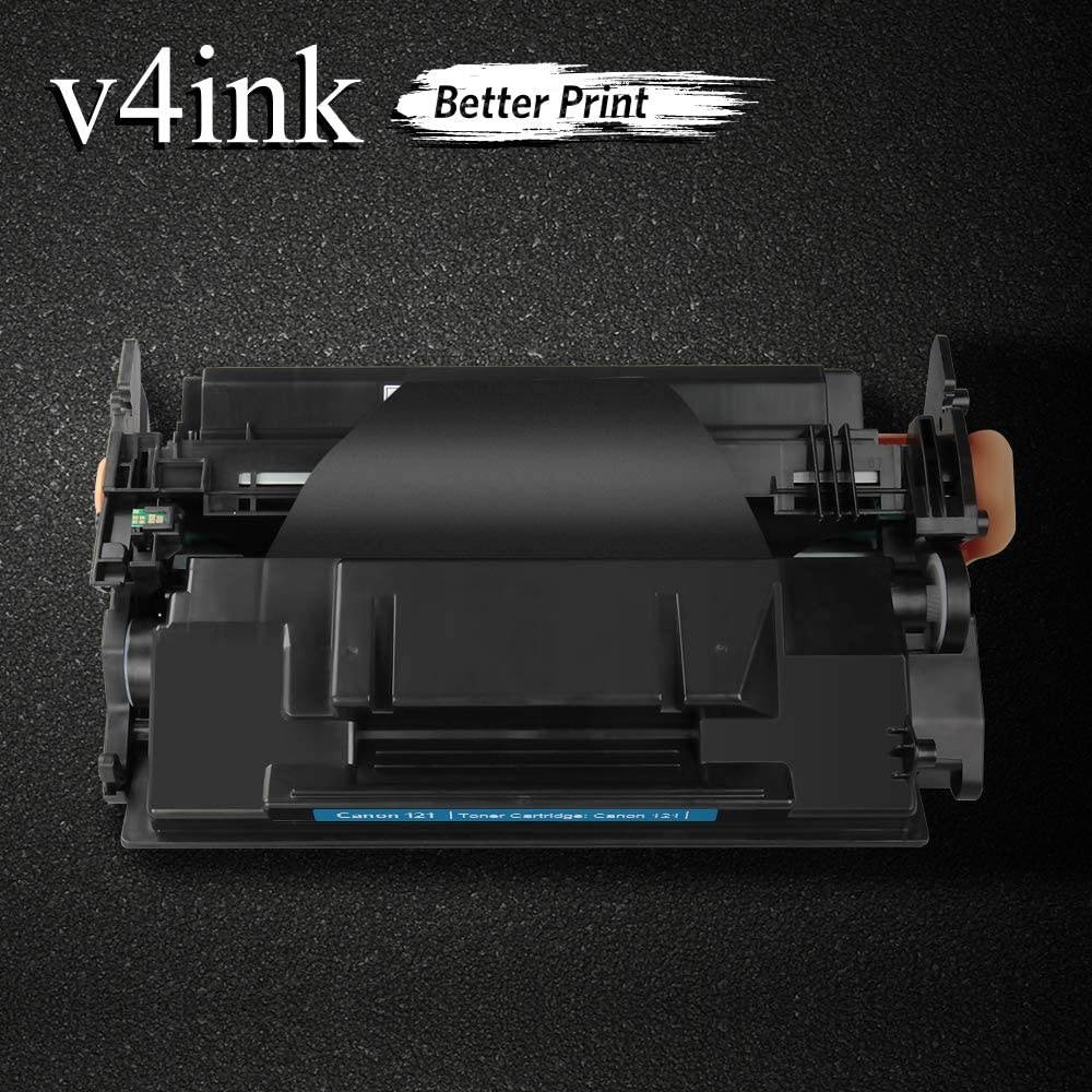 V4INK Compatible CRG-121 Toner Cartridge Replacement for Canon 121 CRG 121 (3252C001) Toner Cartridge High Yield 5,000 Pages for use with Canon Image Class D1650 D1620 Printer (Black, 1 Pack)