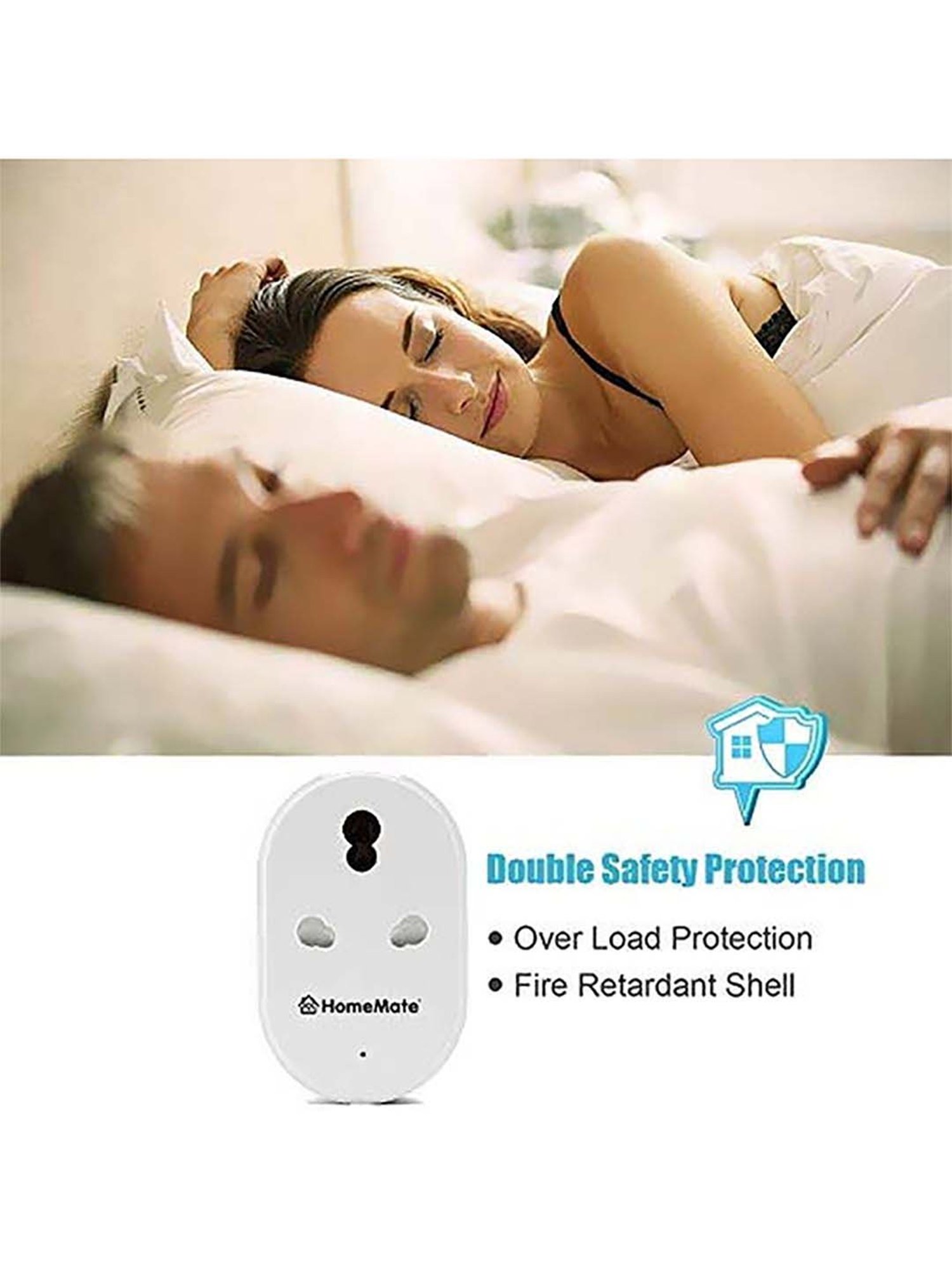 HomeMate WiFi Smart Plug 16A Socket (White)