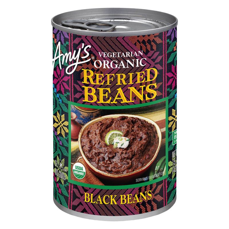 Amy's Vegetarian Organic Refried Black Beans 15.4oz