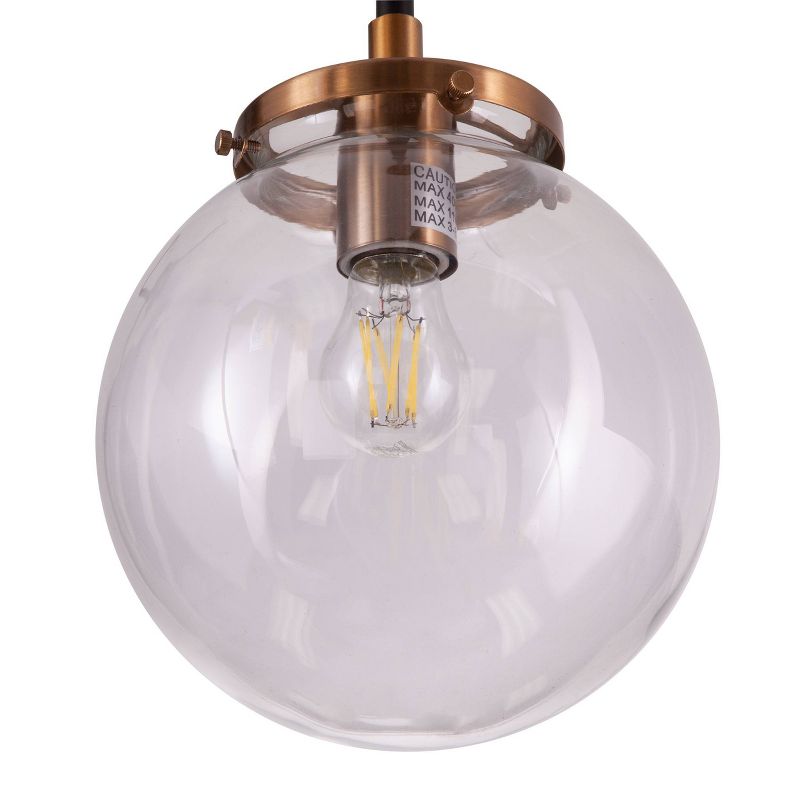 46.5" Francmon Globe Pendant Lamp Black - Aiden Lane