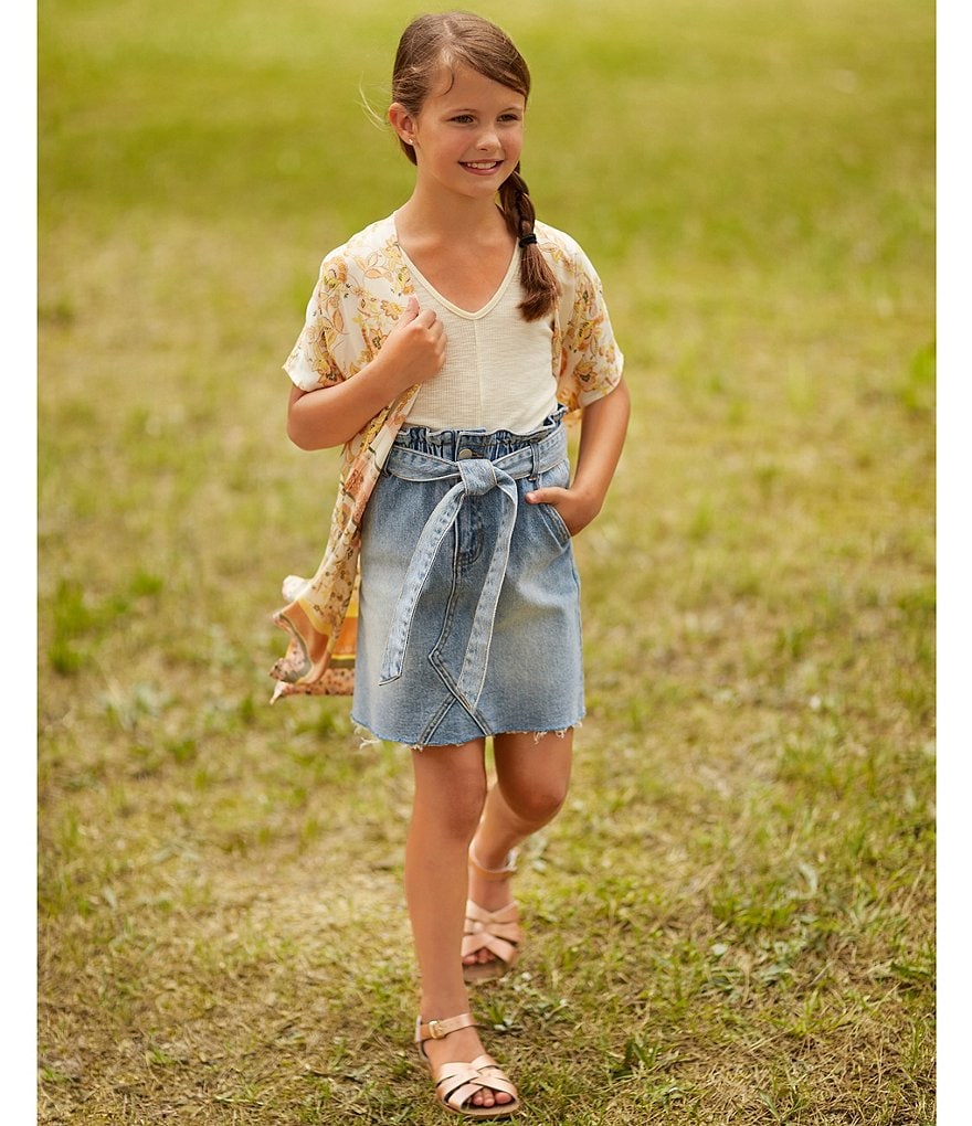 Truce Big Girls 7-16 Stripe Skirt