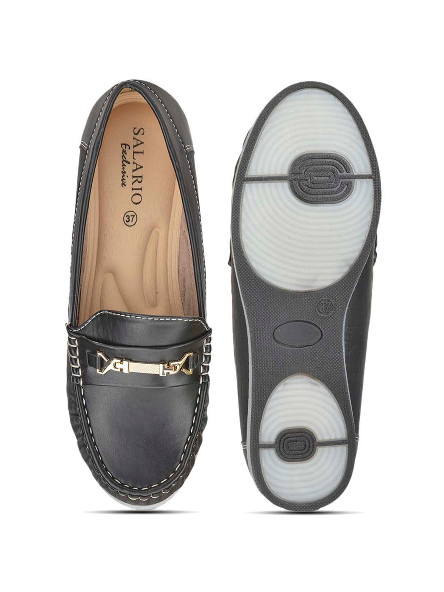 Salario Women's Black Casual  Loafers