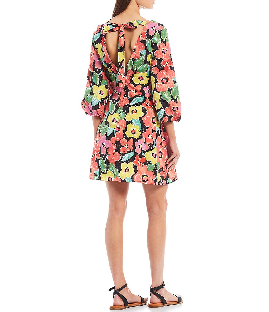 B. Darlin Sleeveless Lurex Striped Tiered Trapeze Dress