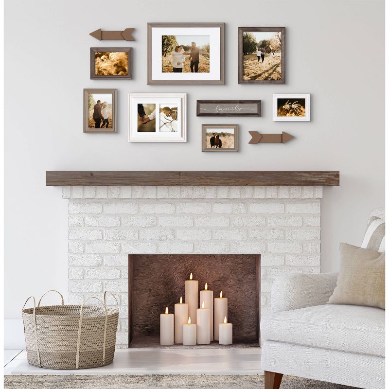 10pc Bordeaux Frame Industrial Farmhouse Finishes Box Set - Kate & Laurel All Things Decor