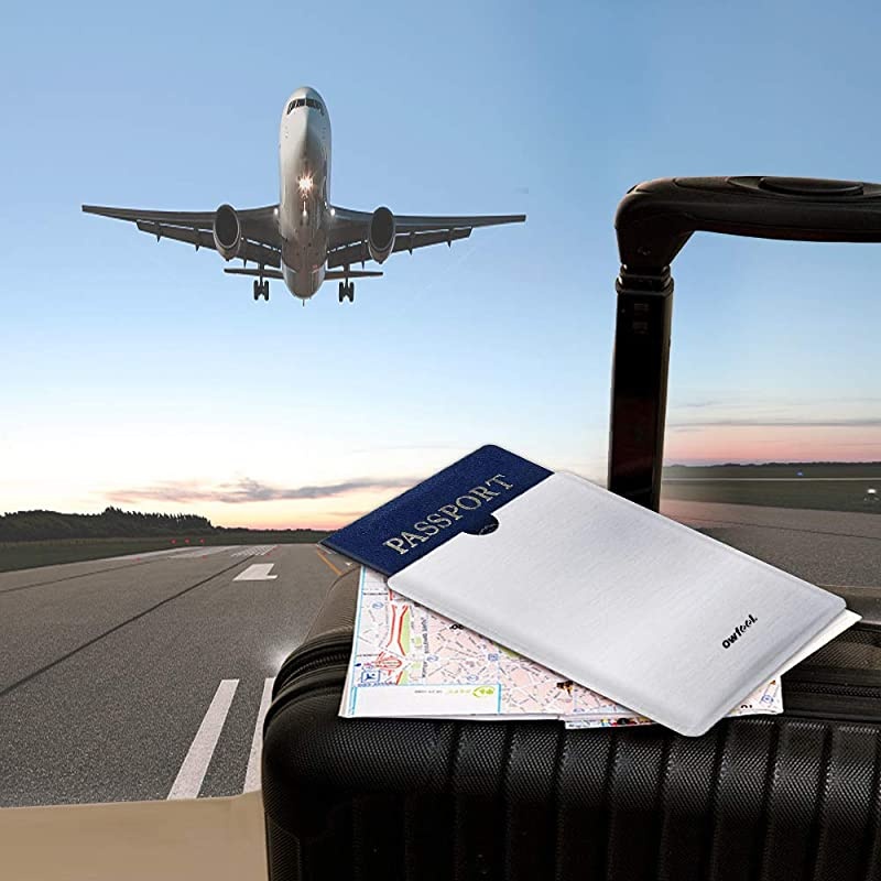 RFID Blocking Passport Protectors Anti Theft Credit Card Passport Sleeves Waterproof Antidegaussing Passport Holder RFID Shielding Bag for Privacy and Property Safety 10Pack