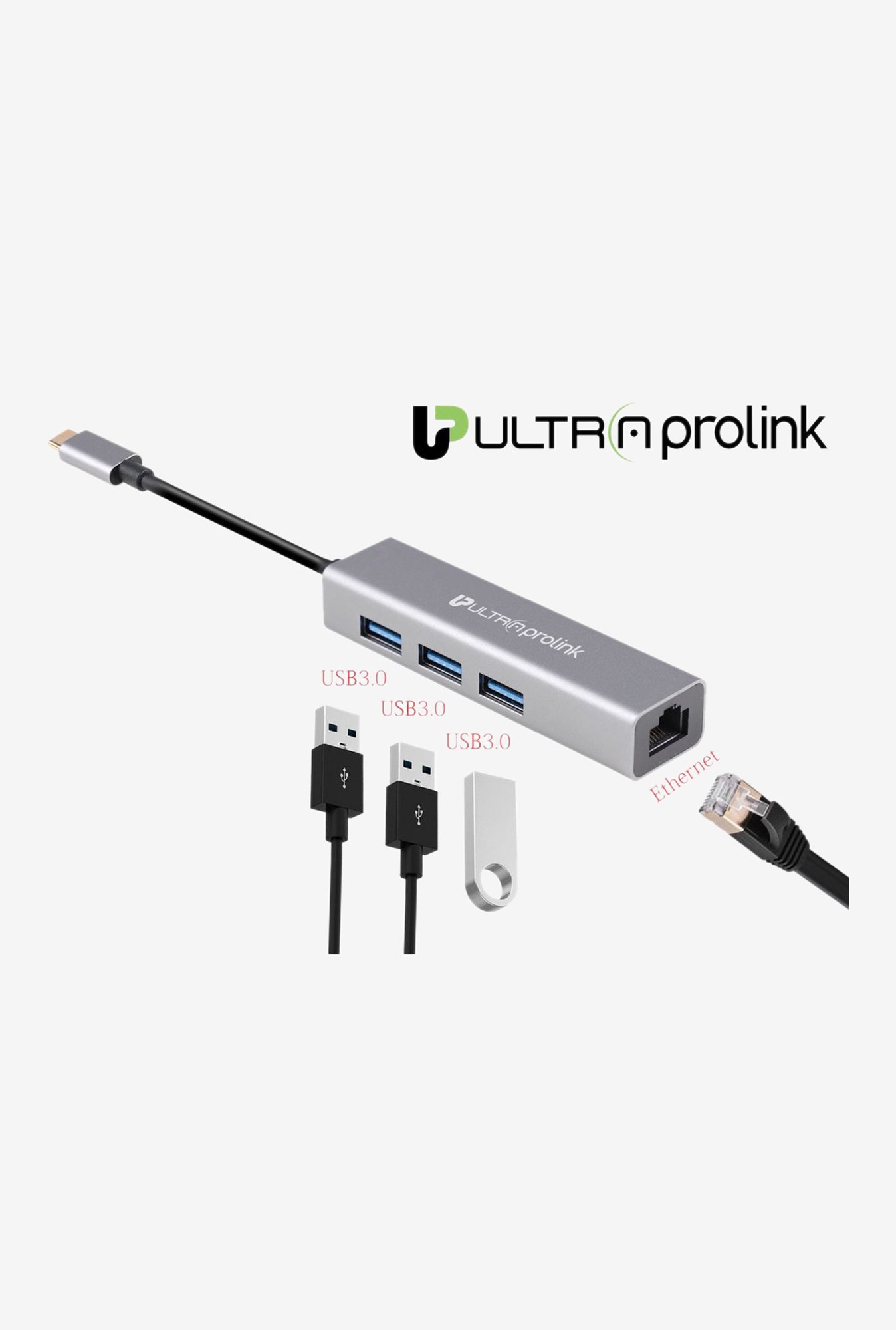 UltraProlink UM0095 Type C Gigahub (Grey)