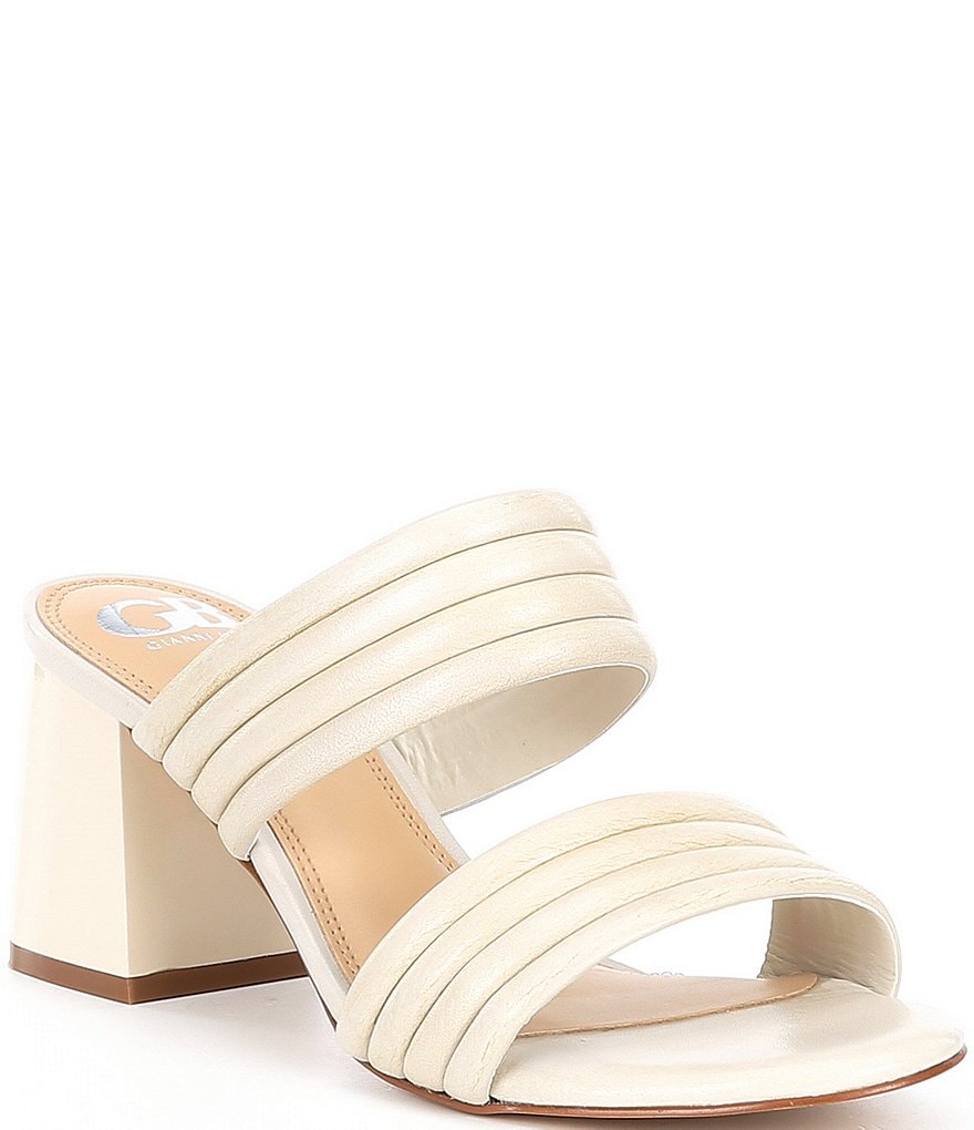 GB Band-It Two-Band Leather Slide Mules