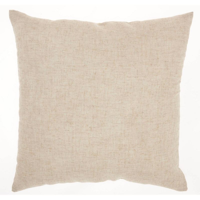 18"x18" Home Make My Heart Smile Throw Pillow Natural - Kathy Ireland Home