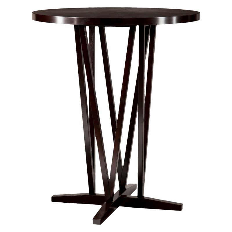 Devon Bistro Bar Height Table Wood/Coffee - Southern Enterprises