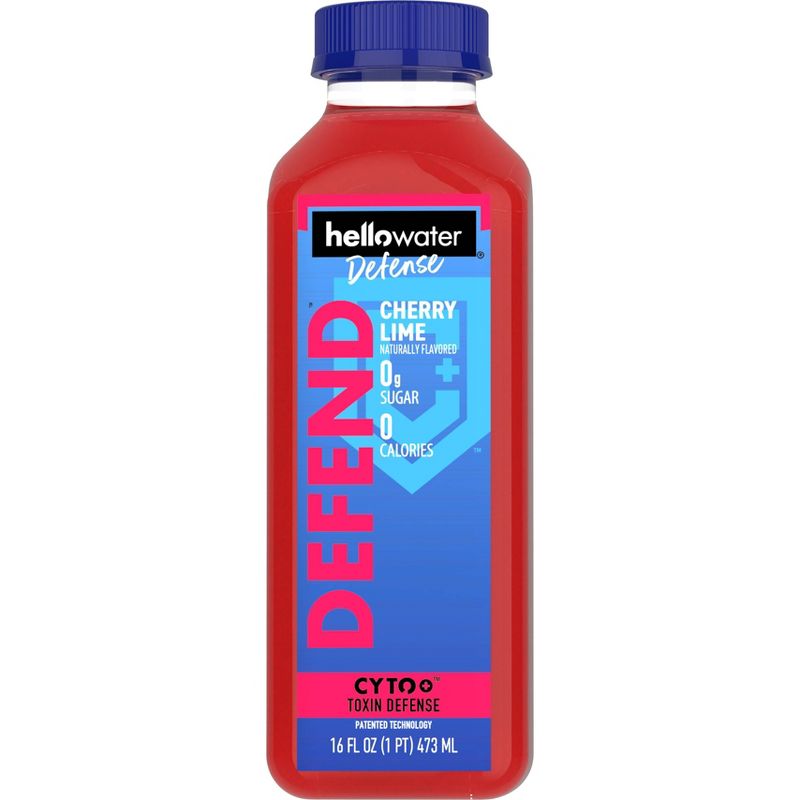 Hellowater Cherry Lime Defense Water - 16 fl oz Bottle