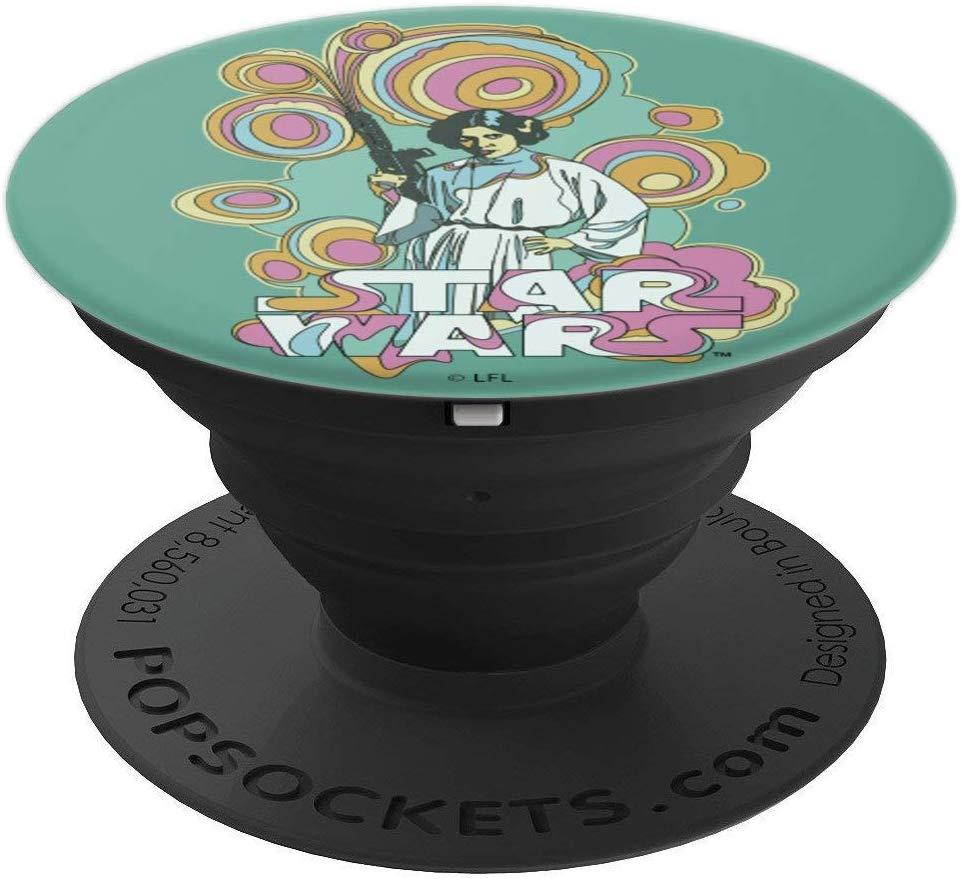 Star Wars Leia Retro Color Swirl Title Poster