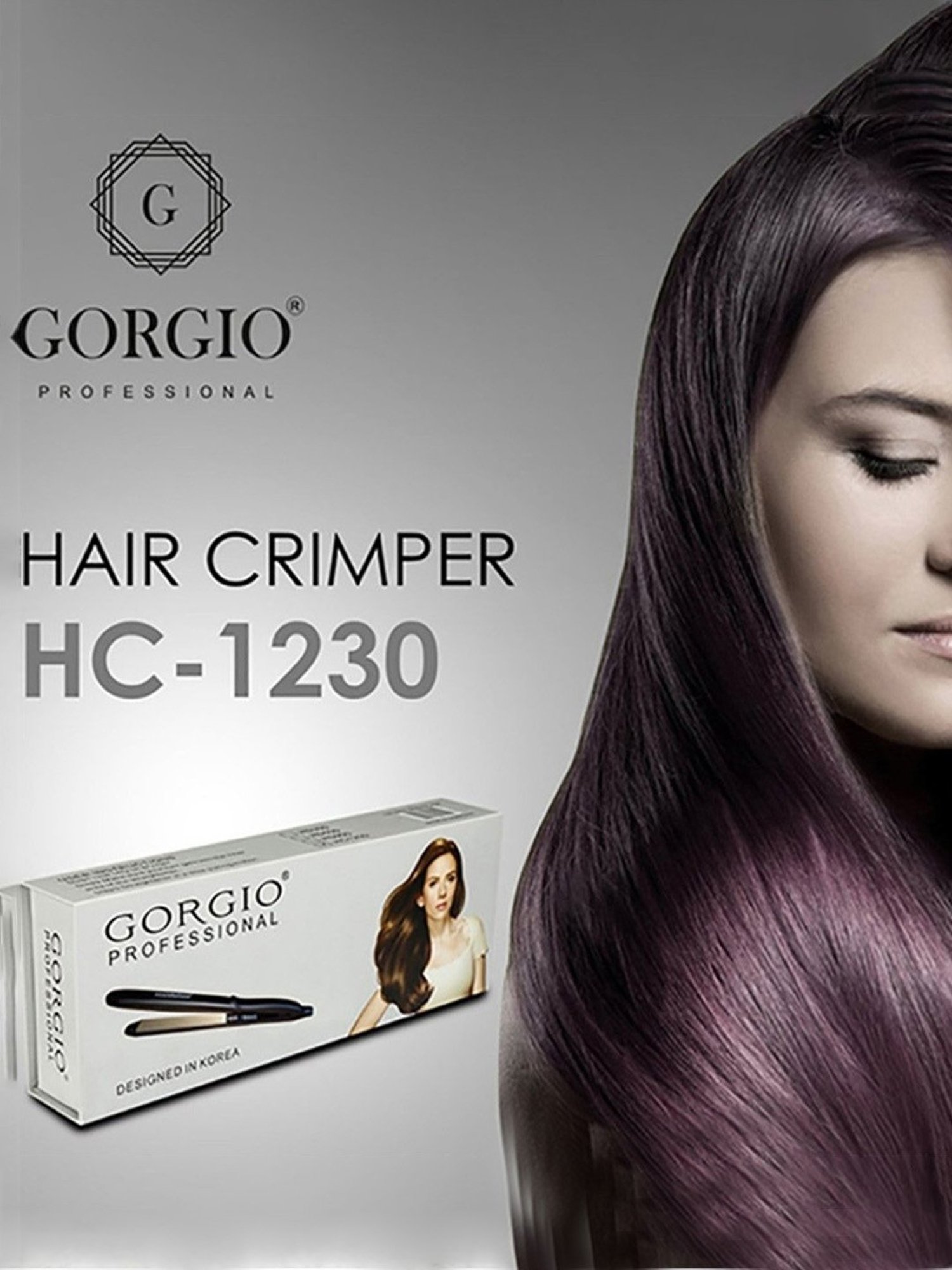 Gorgio Professional HC1230 Hair Crimper (Black)