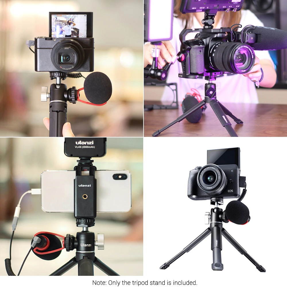 Ulanzi Extendable Table phone mini camera live Tripod Adjustable Height with 1/4 Screw mobile tripode Photography accessories