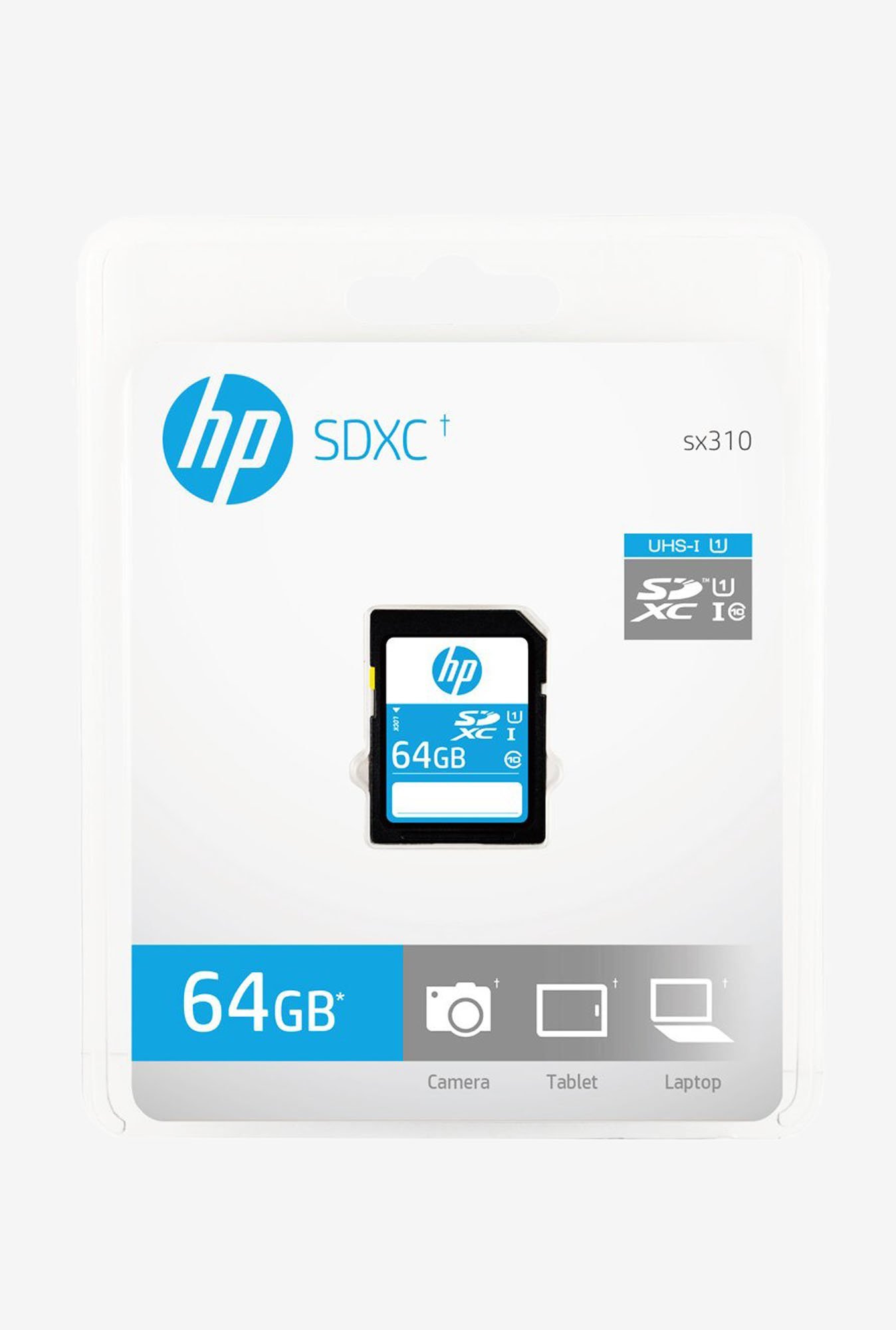 HP HFSH064-1U1 64GB Class 10 Memory Card (Blue)