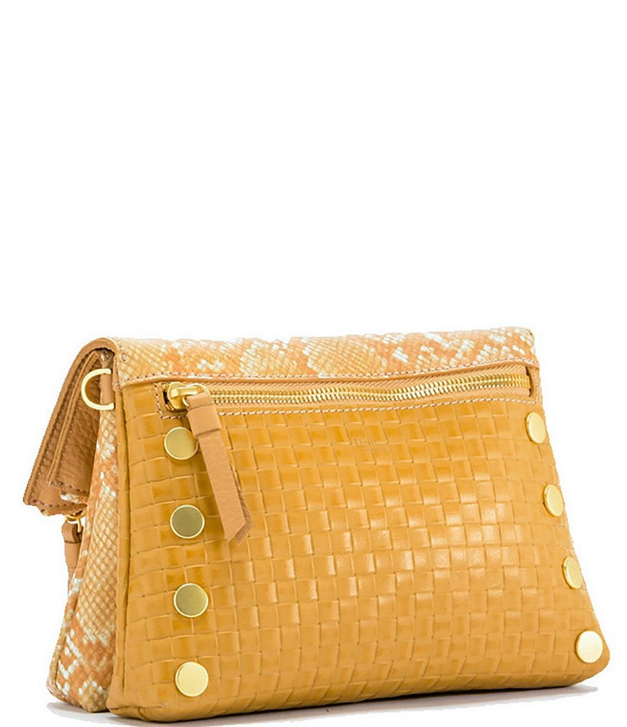 Hammitt Dillon Snake Print Leather 6-Way Flap Small Crossbody Bag
