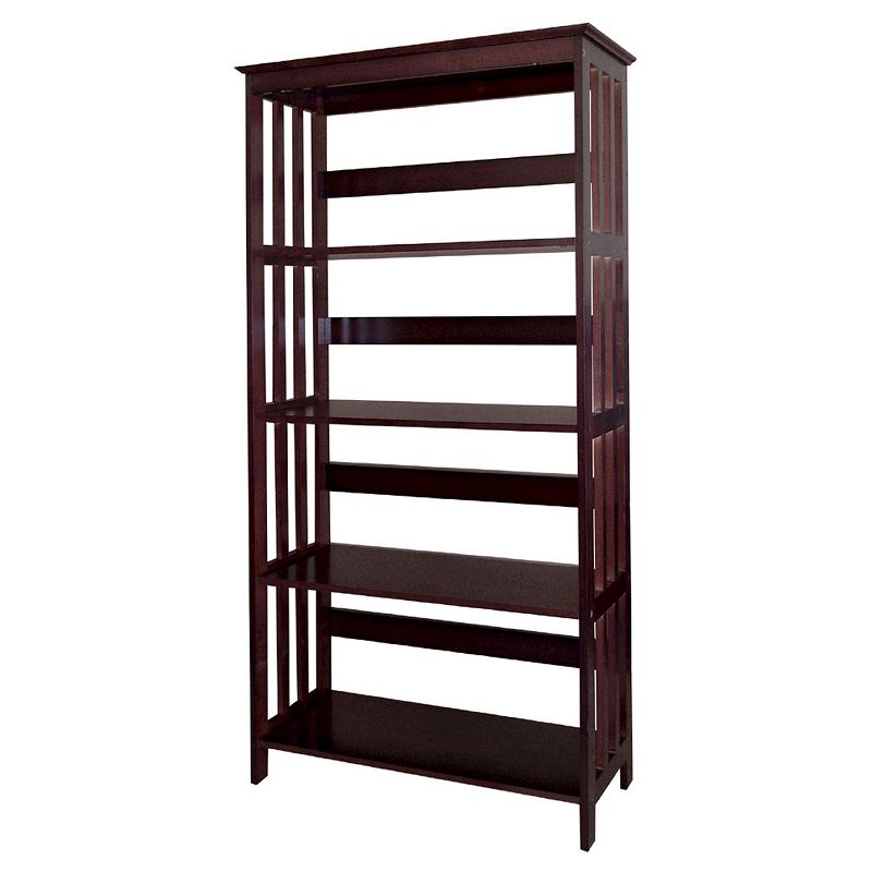60" 4 Tier Bookcase Espresso - Ore International