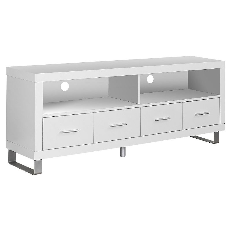 Monarch Entertainment Center TV Stand w/ Monarch Specialties End Tables