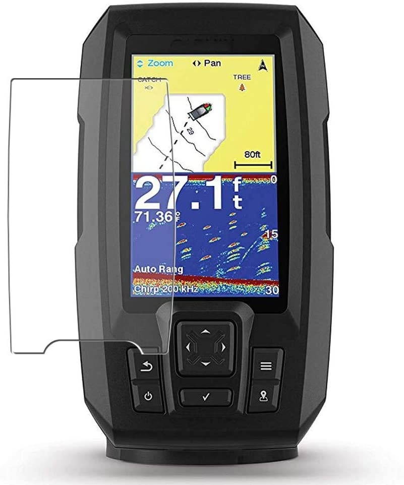 Puccy 3 Pack Screen Protector Film, compatible with Garmin Striker Plus 4 / 4DV / 4CV TPU Guard ( Not Tempered Glass Protectors )