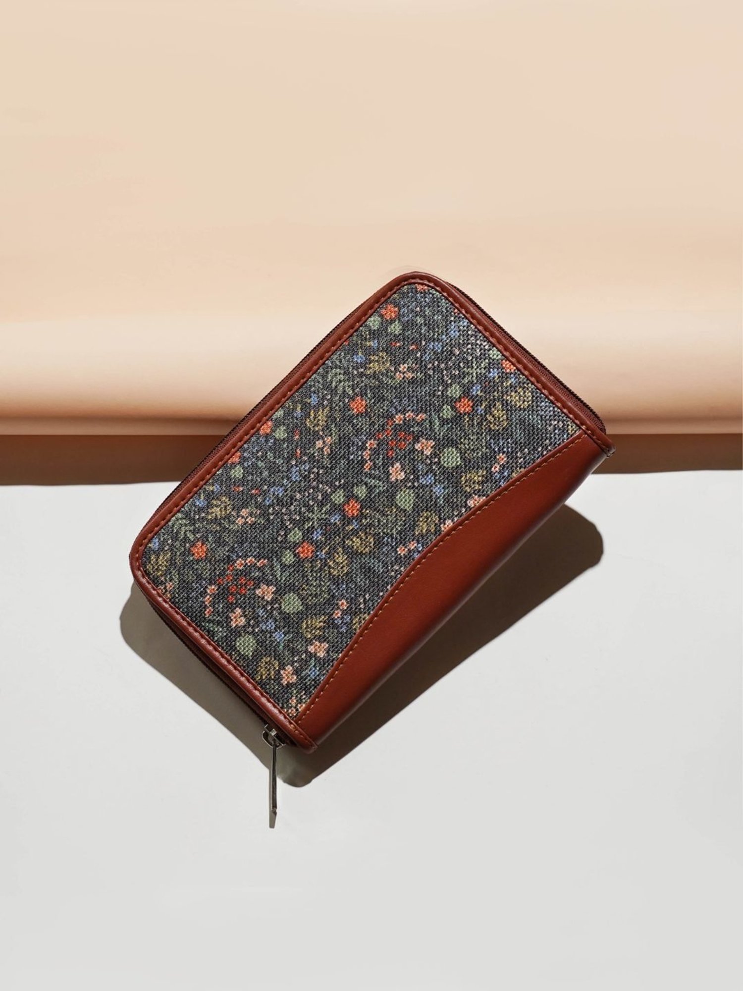 ZOUK Kashmir Royals Multicolor Printed Small Zip Around Wallet for Women